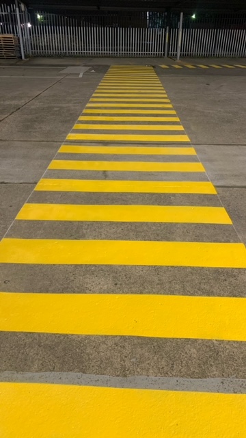 before and after line marking