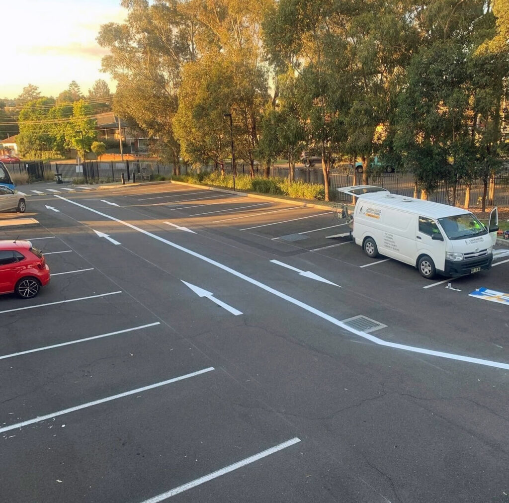 car park line marking Sydney